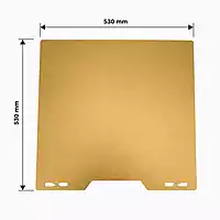Bambu H2D Double Side Gold Build Plate compatible